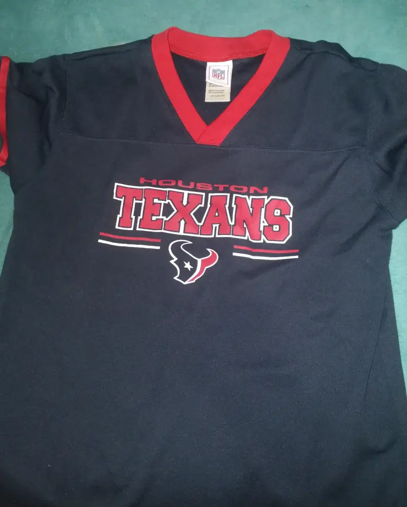 Camiseta NFL Houston Texans azul y roja - 1