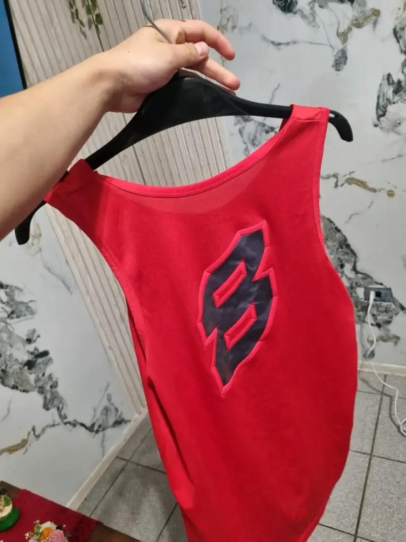 Polera sin mangas Nike Flight roja para hombre - 7
