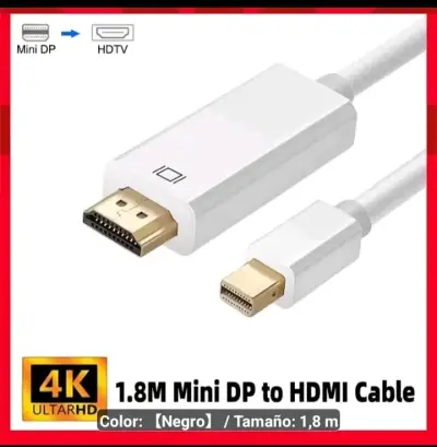 Cable HDMI HDTV 4K para conexión de alta calidad - miniatura 2