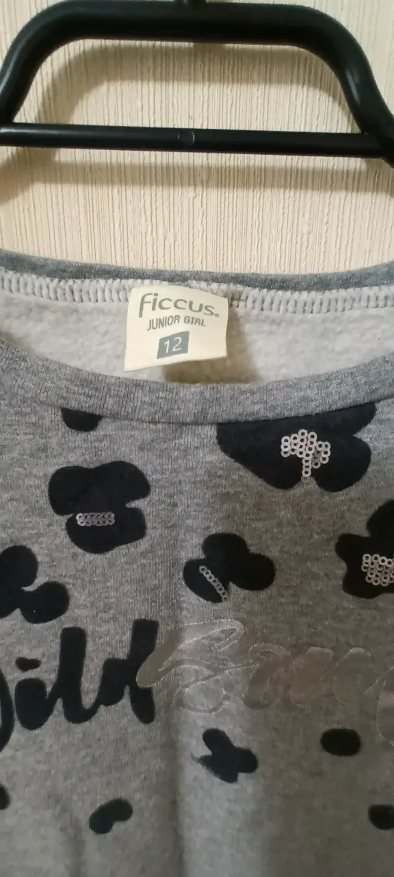 Polerón gris con estampado floral Ficcusi para niña - 2
