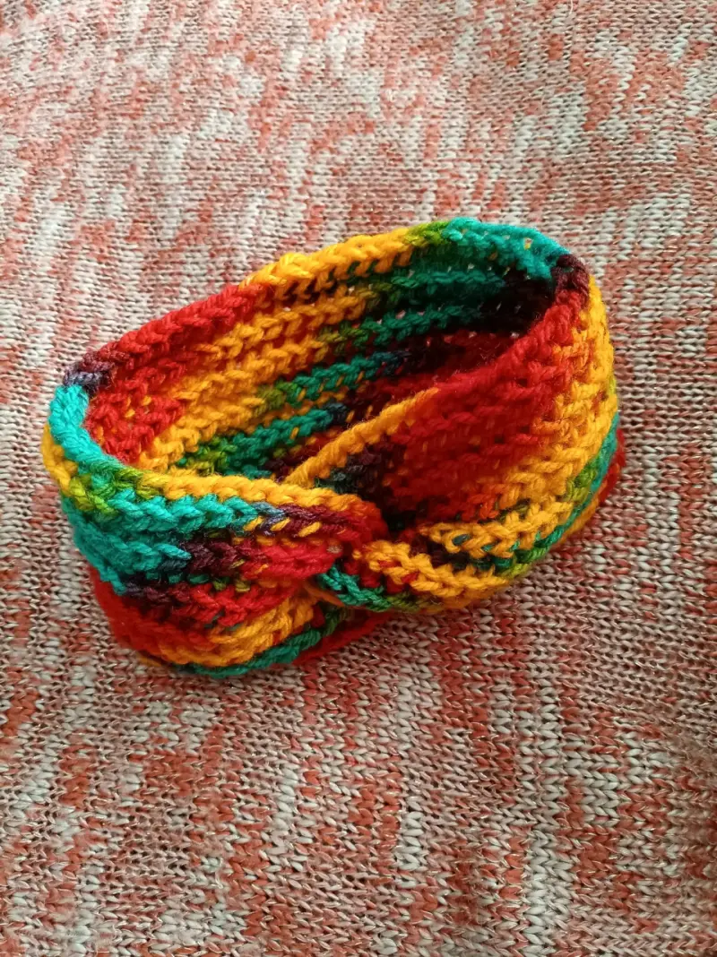 Vinchas para el cabello tejidas a crochet - 3