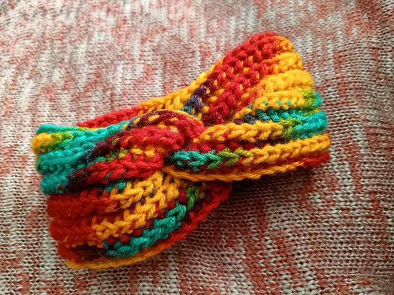 Vinchas para el cabello tejidas a crochet - 4