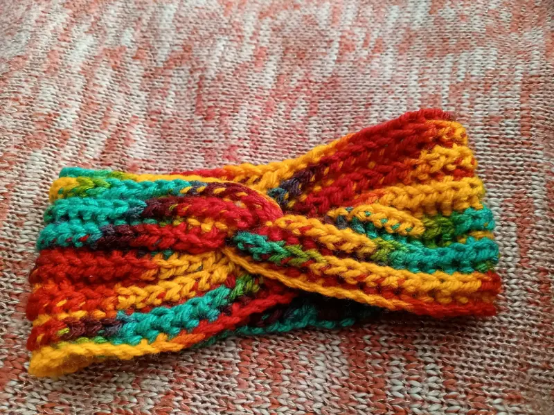 Vinchas para el cabello tejidas a crochet - 5