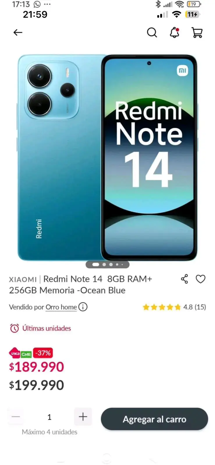 Smartphone Xiaomi con HyperOS en buen estado - 2