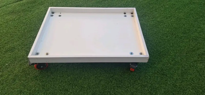 Base de madera con ruedas para transporte - 4