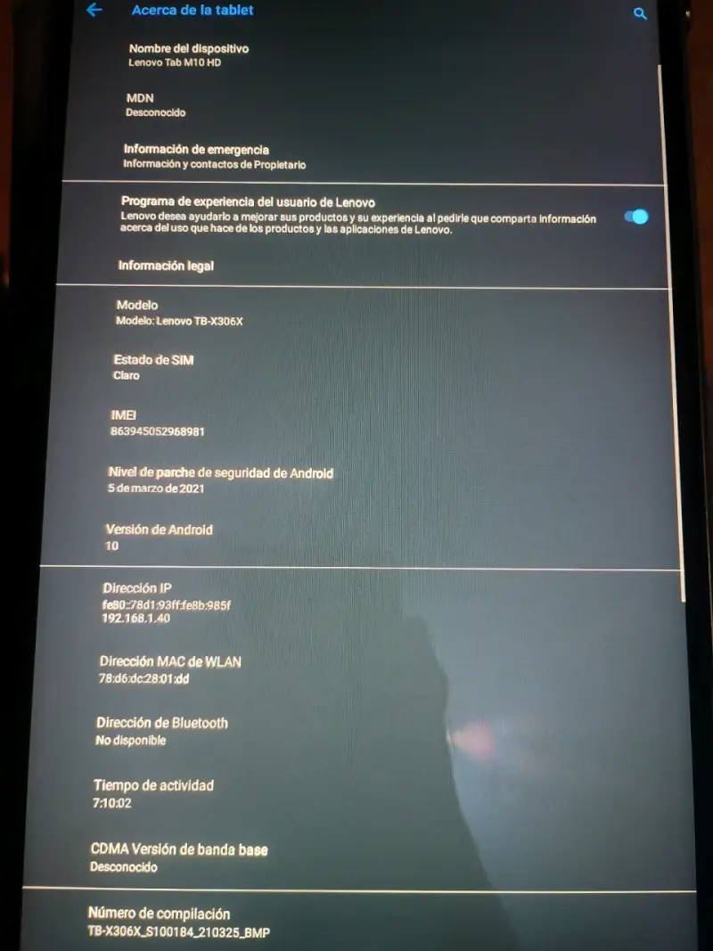 Tablet Lenovo Tab M10 HD con Pantalla Grande - 2