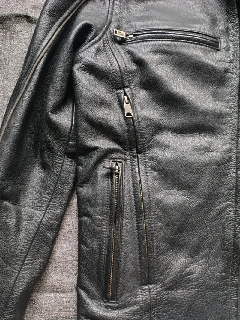 Chaqueta de cuero Harley Davidson para motociclista - 2