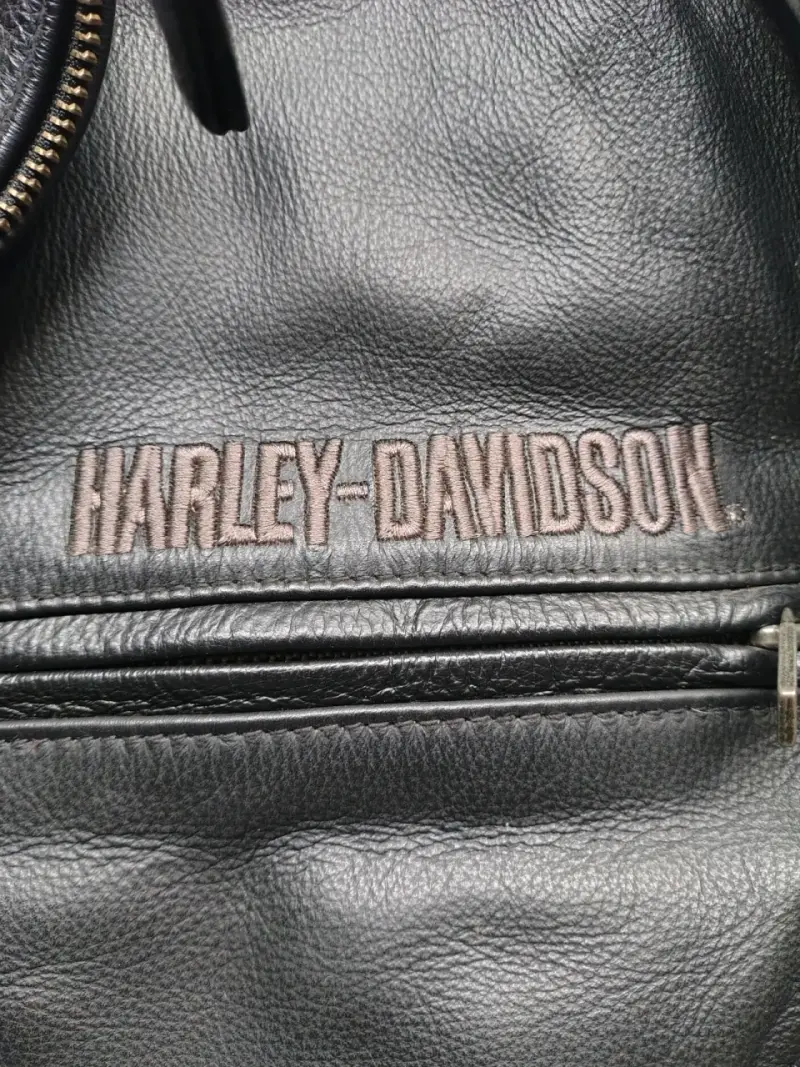 Chaqueta de cuero Harley Davidson para motociclista - 3