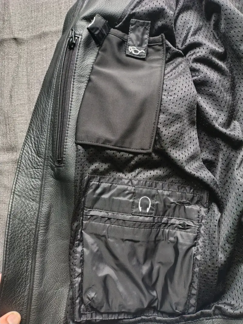 Chaqueta de cuero Harley Davidson para motociclista - 5