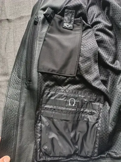 Chaqueta de cuero Harley Davidson para motociclista - miniatura 5