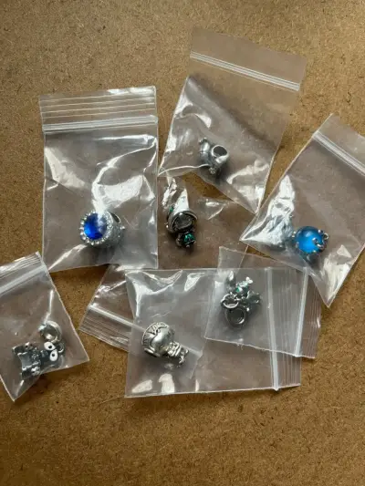 Set de dijes de plata 925 charm - miniatura 1