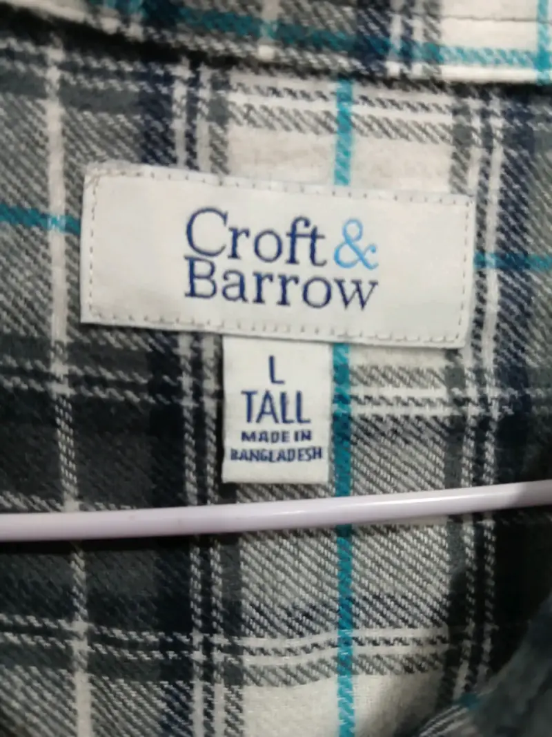 Camisa de franela Croft & Barrow a cuadros