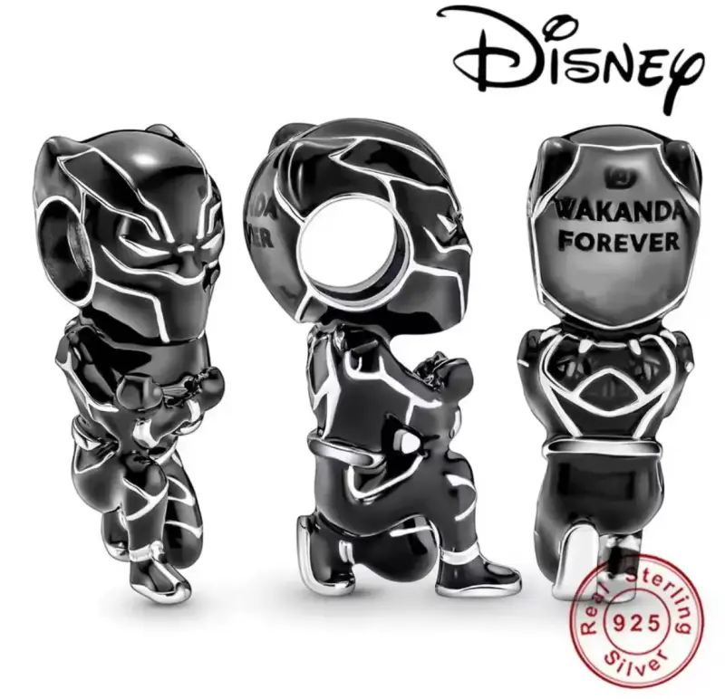 Charm de Plata Black Panther Wakanda Forever