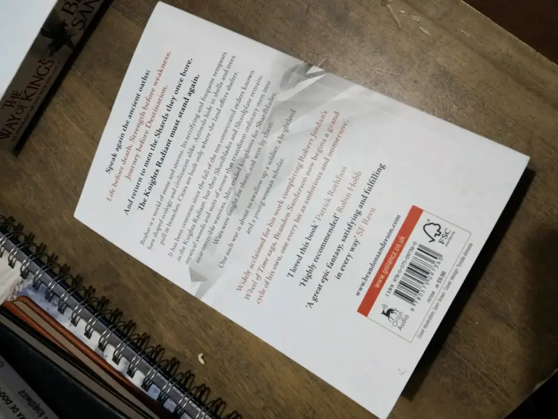 Libro 'The Way of Kings' de Brandon Sanderson - 2