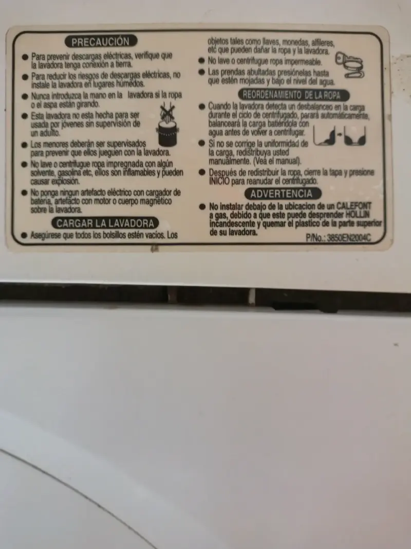 Lavadora LG de carga superior en buen estado - 6