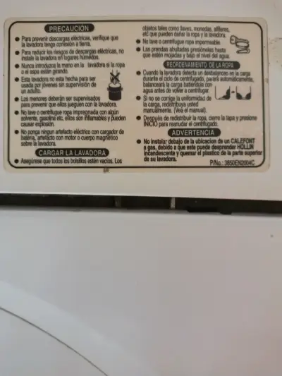 Lavadora LG de carga superior en buen estado - miniatura 6