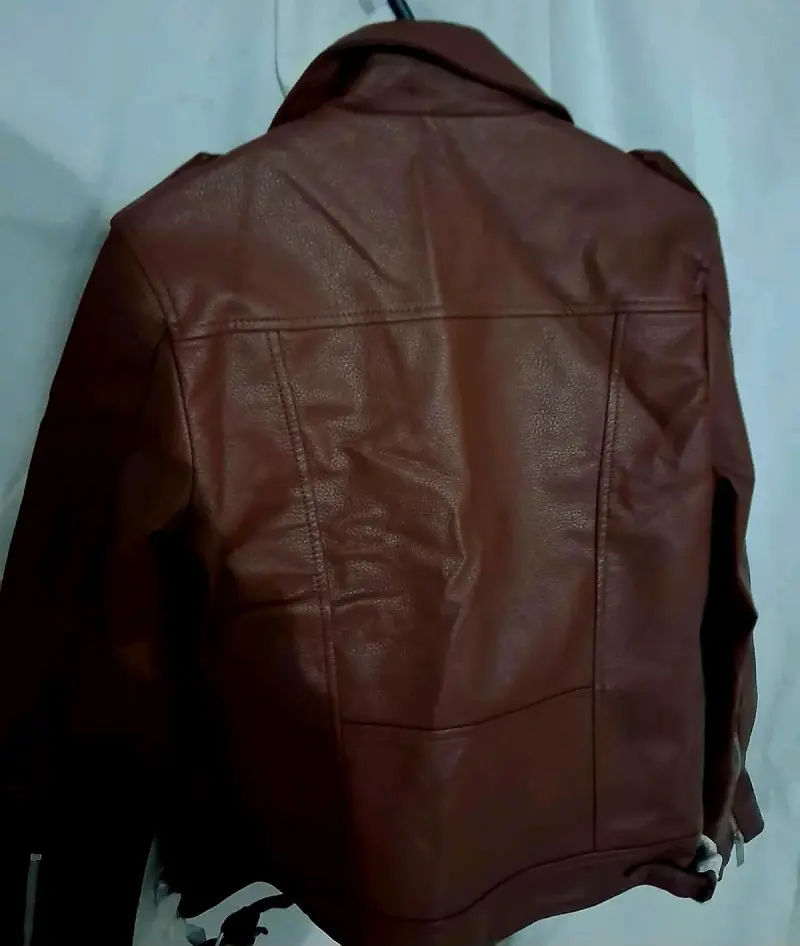 Chaqueta de cuero marrón Sybilla XS - 2