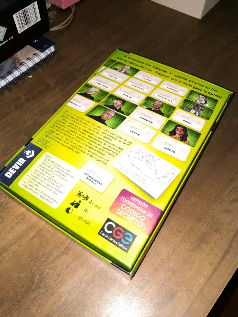 Juego de mesa Código Secreto Dúo cooperativo - 2