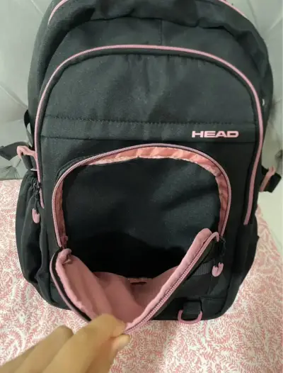 Mochila negra Head con detalles rosados - miniatura 5