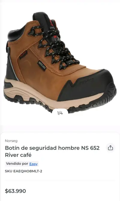 Botín de Seguridad Norseg River NS-652 Talla 42 - miniatura 2