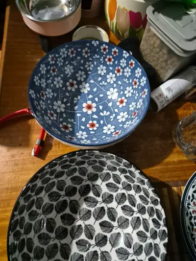 Bowl de cerámica con diseño geométrico - miniatura 3