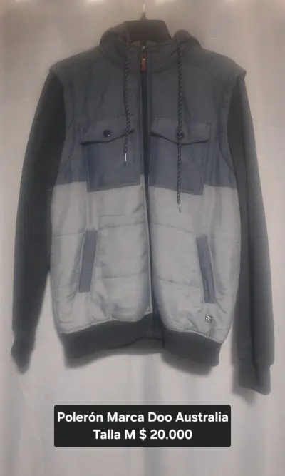 Polerón Doo Australia Gris con Capucha Talla M - miniatura 1