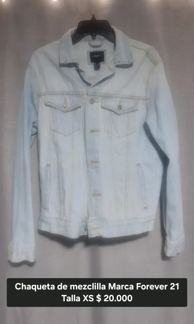 Chaqueta de Mezclilla Forever 21 talla XS - 1
