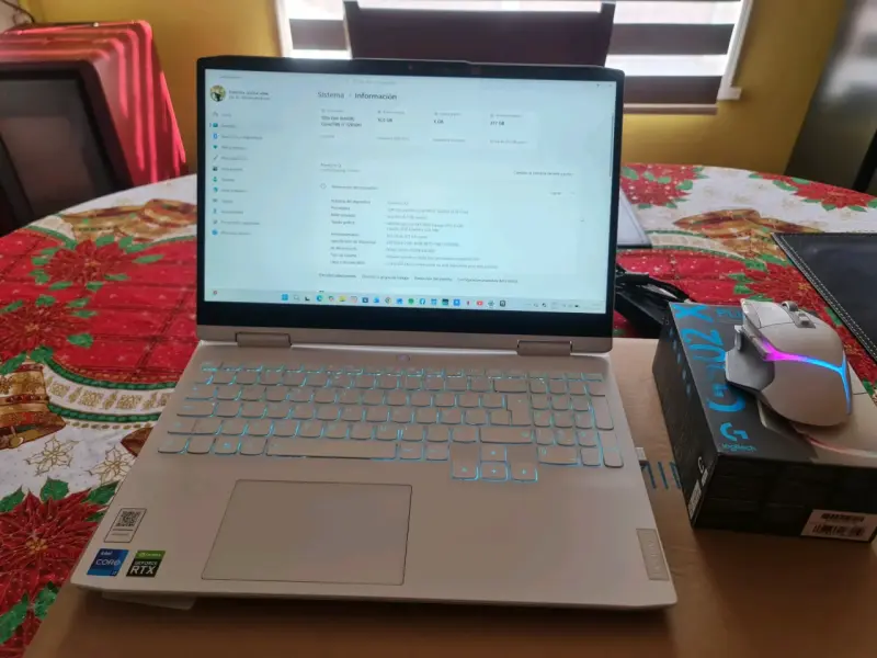 Notebook gamer Lenovo + mouse gamer inalámbrico - 6