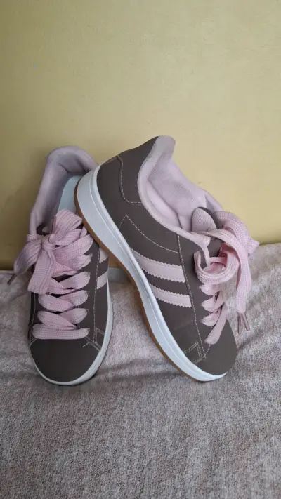 Zapatillas deportivas mujer color rosa y marrón - miniatura 1