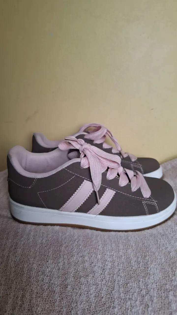 Zapatillas deportivas mujer color rosa y marrón - 3
