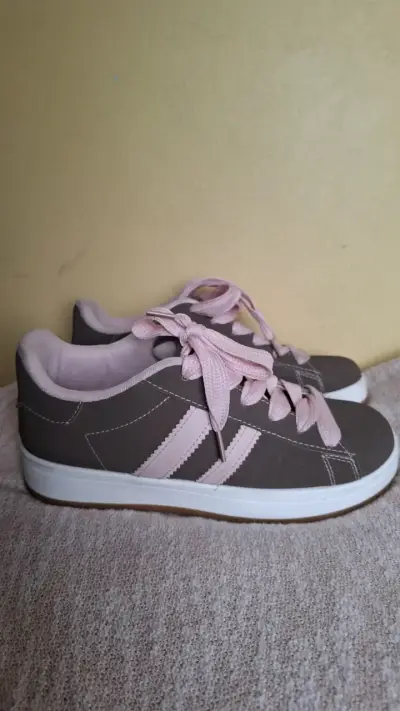 Zapatillas deportivas mujer color rosa y marrón - miniatura 3