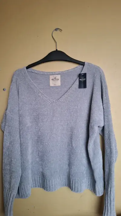 Suéter gris Hollister para mujer talla L - miniatura 2