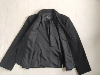 Blazer negro elegante Cacharel con bordado floral - miniatura 5