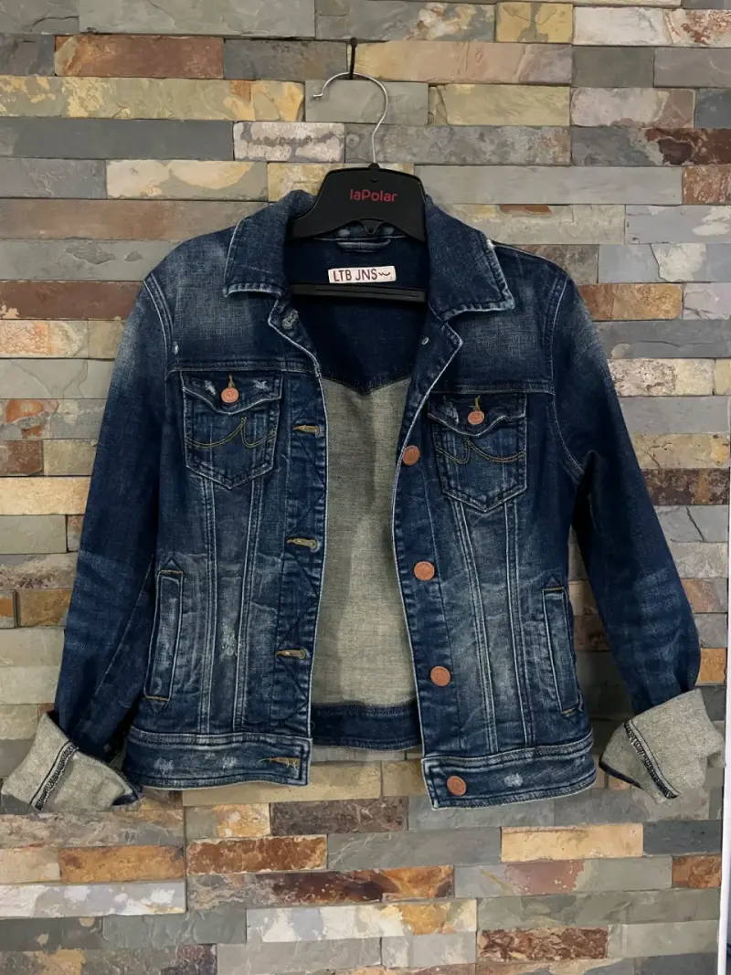 Chaqueta de mezclilla azul para mujer LTB JNS - 2