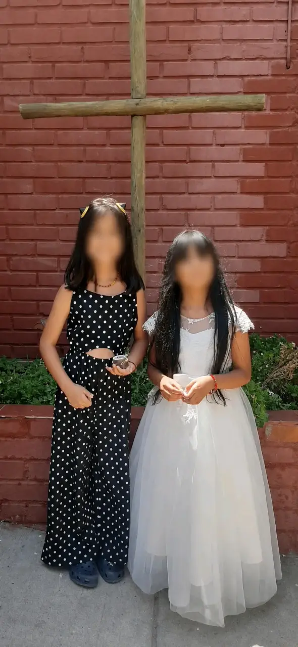 Vestido de bautizo o primera comunión blanco con encaje - 3