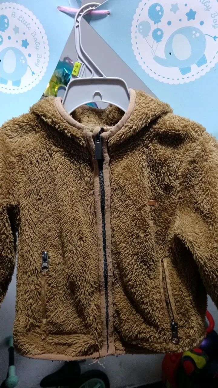 Poleron de peluche para niño 18 meses - 1