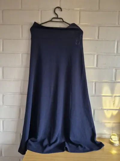 Falda larga azul para mujer - miniatura 1