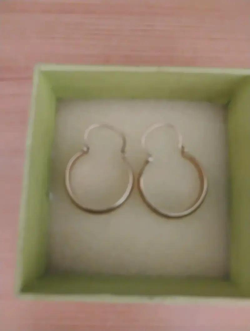 Oportunidad, lindos aros de oro puro 18 kl