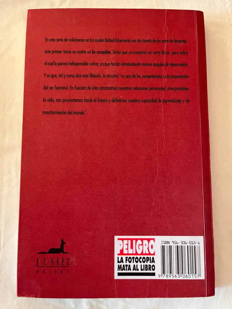 Libro 'Actos de Lenguaje Volumen I: La Escucha' - 2