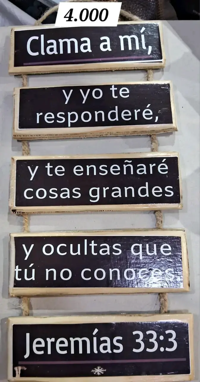 Carteles Decorativos Religiosos de Madera - 1