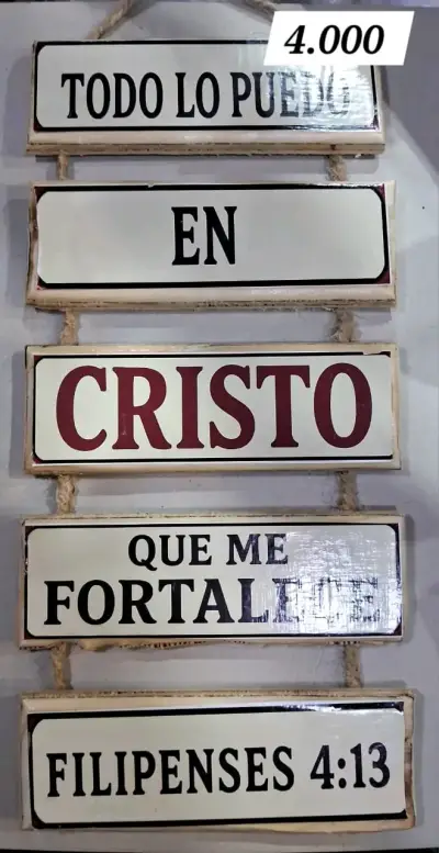 Carteles Decorativos Religiosos de Madera - miniatura 3