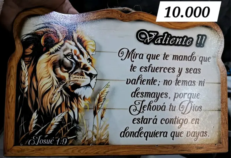 Carteles Decorativos Religiosos de Madera - 4