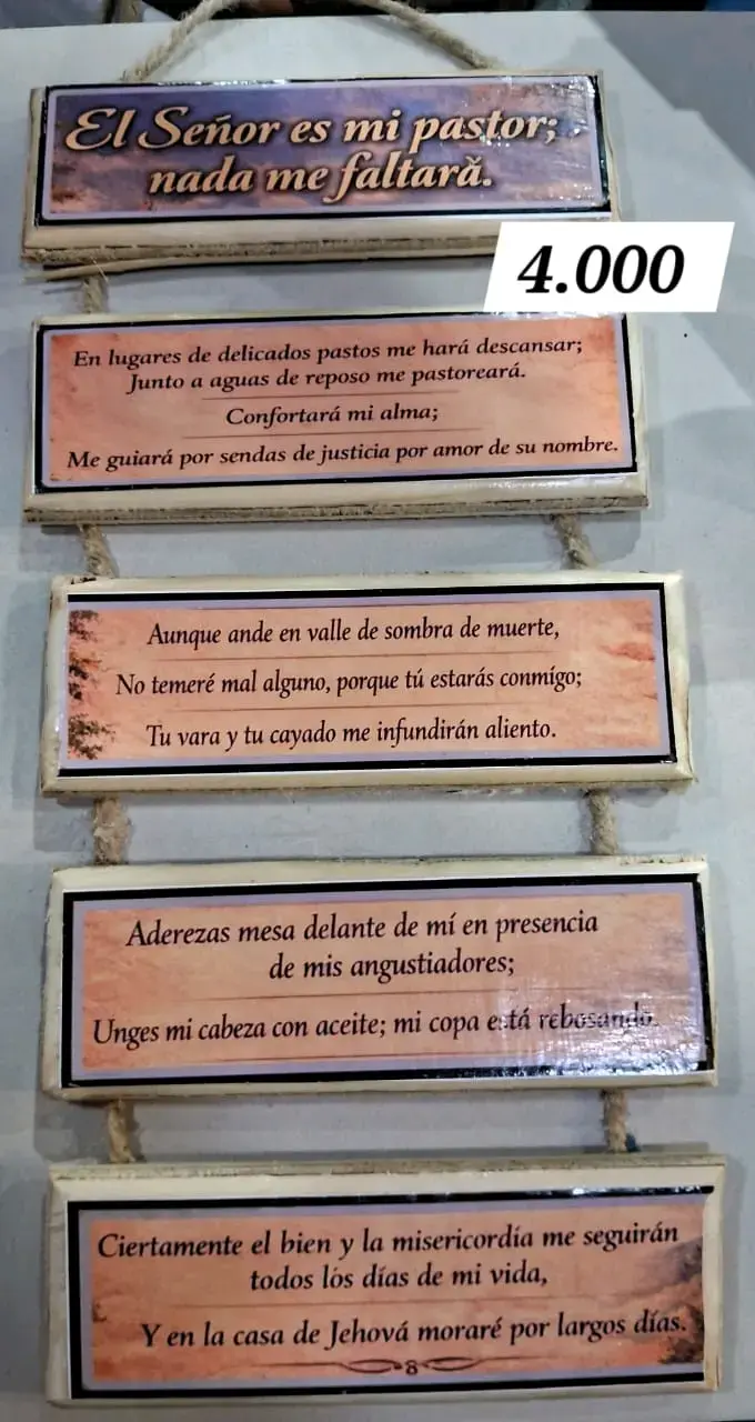 Carteles Decorativos Religiosos de Madera - 5