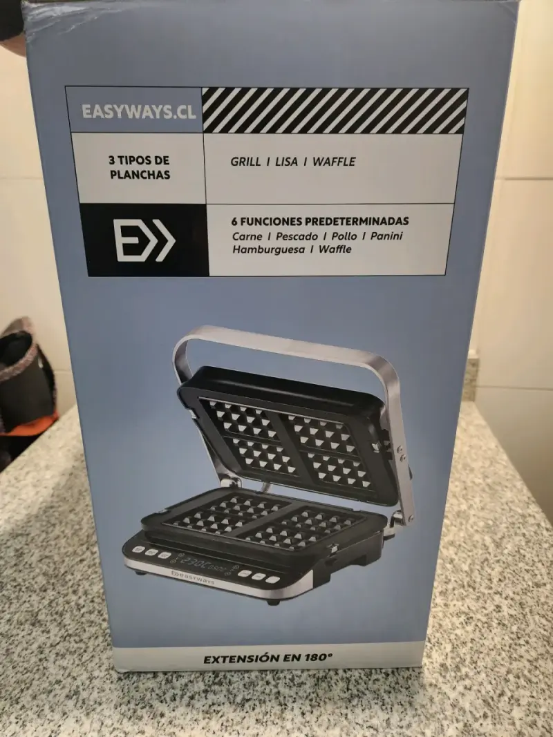 Parrilla Sandwichera 3 en 1 Easyways 2000W - 2