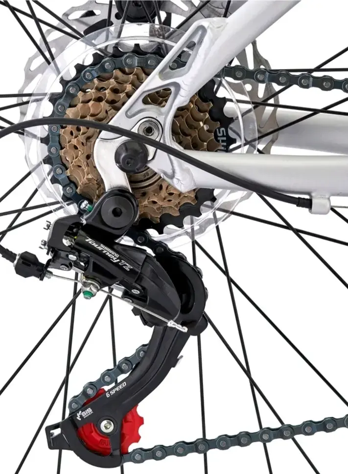 Bicicleta de montaña Bianchi blanca con suspensión - 4