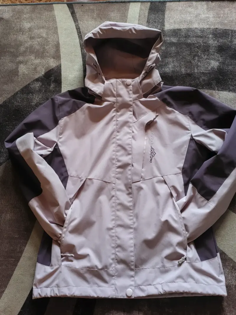Chaqueta cortavieto para mujer color lila - 1