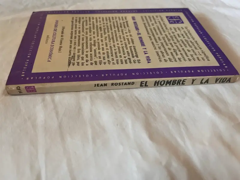 Libro 'El Hombre y la Vida' de Jean Rostand - 2