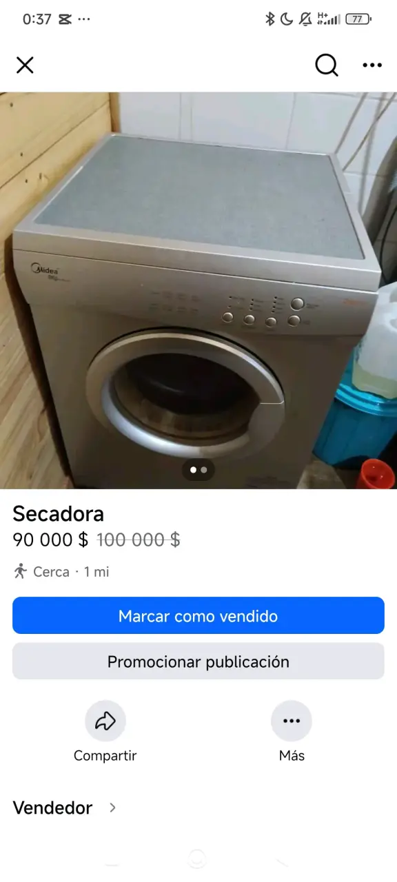 Secadora Midea 8kg en buen estado