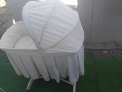 Cuna moisés para bebé color blanco - miniatura 1