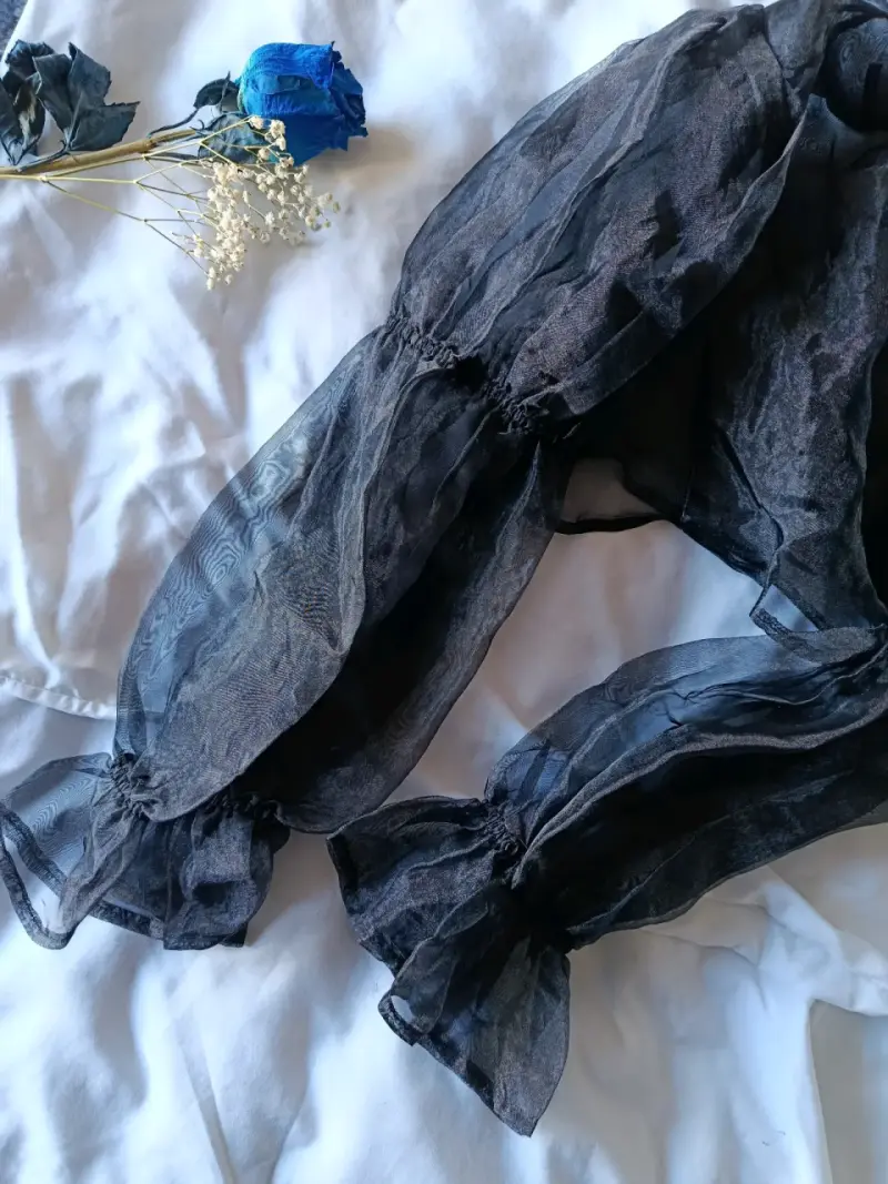 Blusa transparente negra - 2